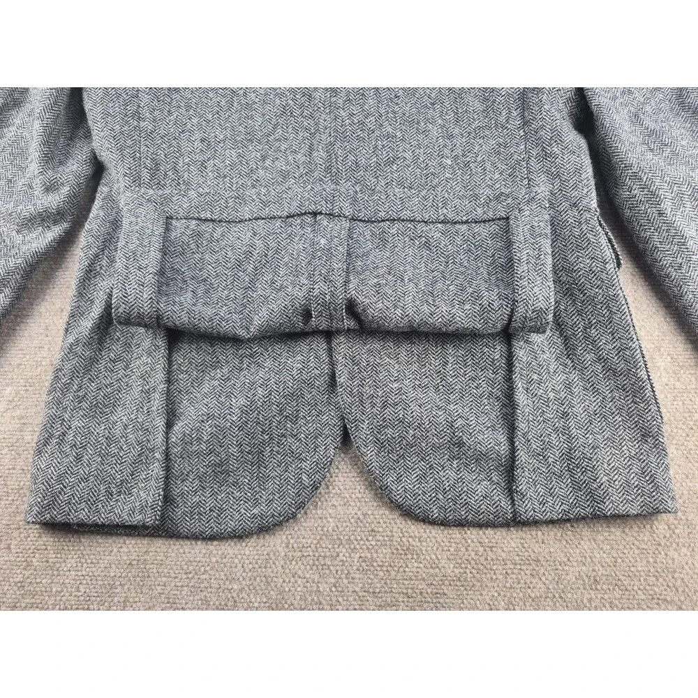 J. Crew Ludlow Sport Coat Men Sz 38R Moon Wool/Cotton Tweed Herringbone Classic